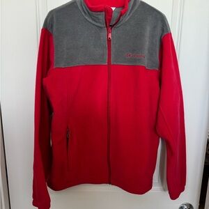 Columbia Fleece Jacket, Mens Size Large